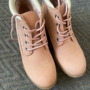 Pink boots